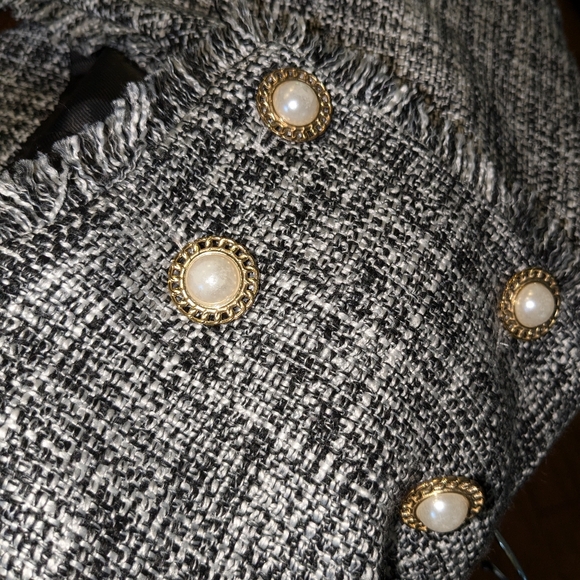 Maeve Double-Breasted Tweed Jacket Anthropologie (10) - Picture 3 of 16